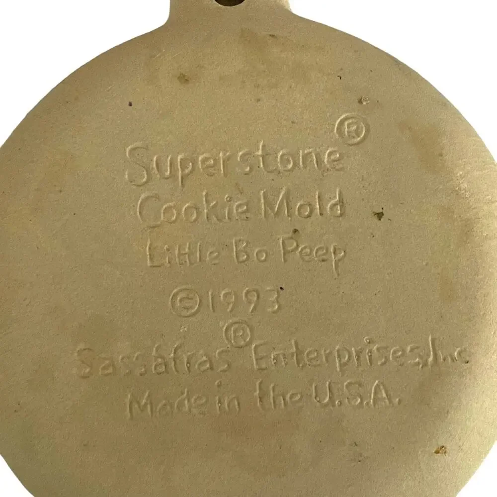 Vintage Superstone Little Bo Peep Cookie Mold Nursery Rhyme Sassafras 1993 USA